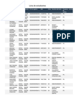 Lista de Estudiantes