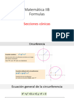 Formulas de Aplicacion Conicas