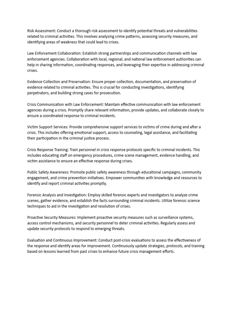 10 elements of crisis pdf crimes crime violence