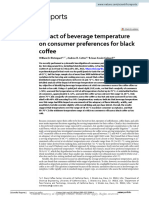 Impact of Beverage Temperature On Consumer Prefere