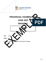 Grade 11 Provincial Examination Accounting P2 (English) June 2023 Question Paper