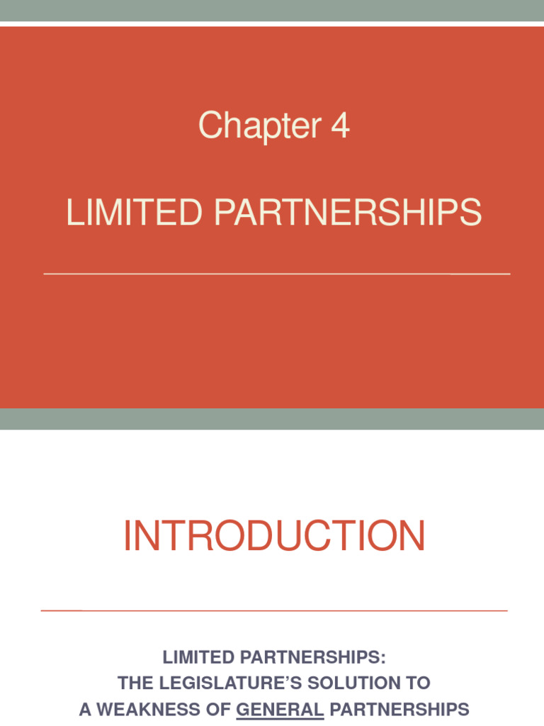 Understanding Limited Partnerships in Texas | PDF | Limited Partnership ...