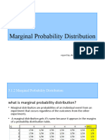 Marginal Probability report