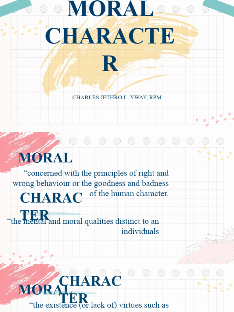 Understanding Moral Character and Development | PDF | Virtue | Virtue ...
