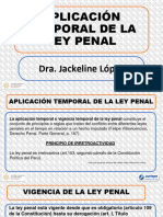 Aplicación temporal de la ley penal..