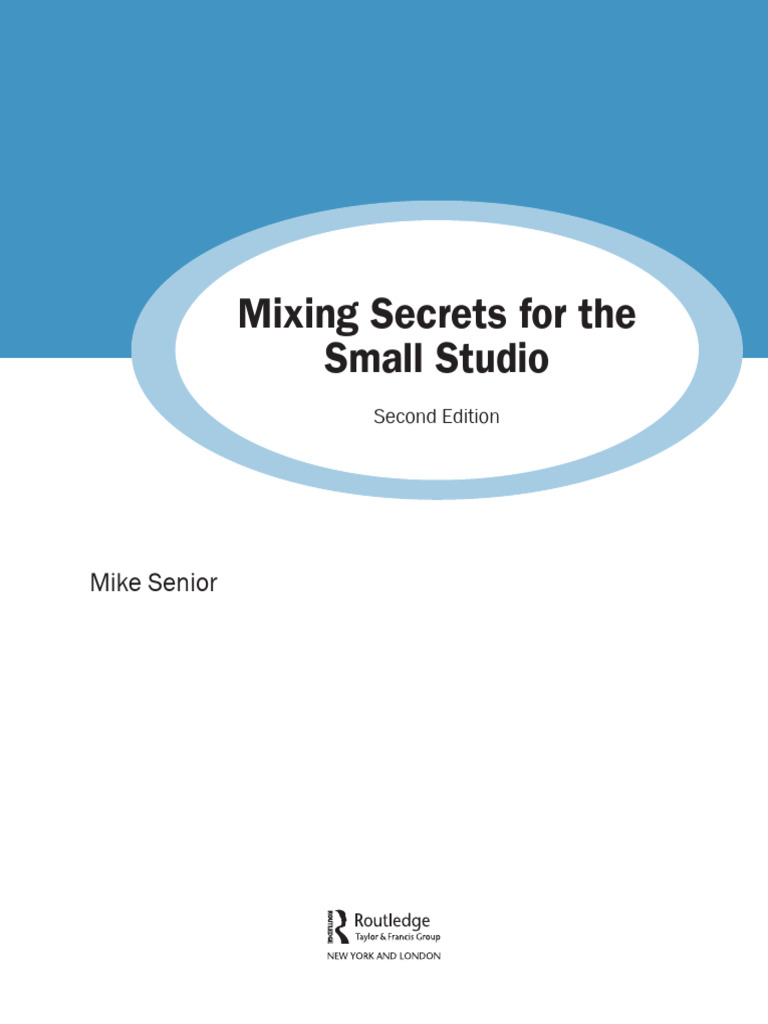 Mixing Secrets For The Small Studio Title Page Pdf