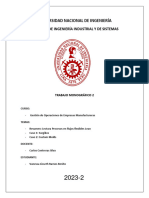 Informe N2 - Gestión de Operaciones - Vanessa Ramos