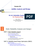 Module III - Static Reliability Analysis and Design