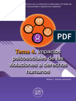 La Perspectiva Psicosocial en La Atención a Personas Víctimas de Violencia y Violaciones a Derechos Humanos