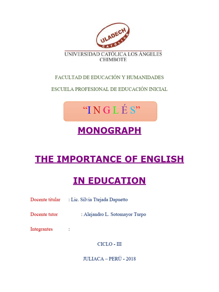 Ingles Mono | PDF | English Language | Human Communication