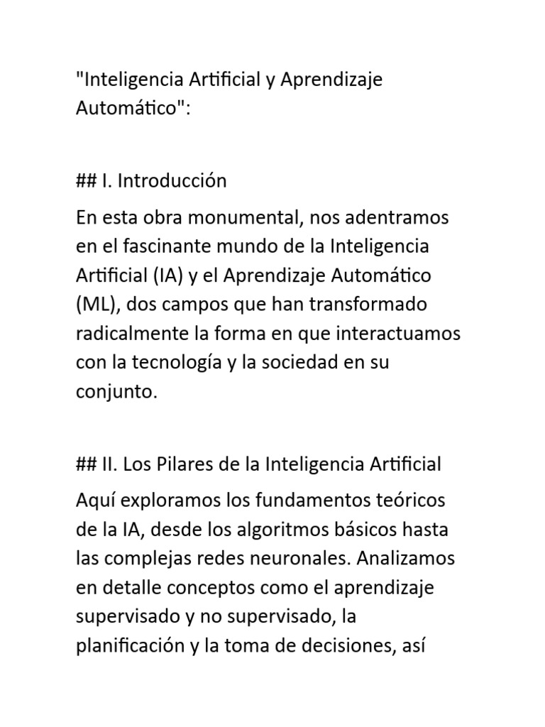 Impacto de la IA y Aprendizaje Automático | PDF | Inteligencia ...