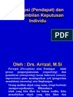 Persepsi Dan Pengambilan Keputusan Individu