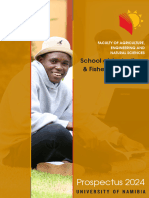 2024 Prospectus School of Agriculture and Fisheries Sciences