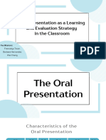 Oral Presentation