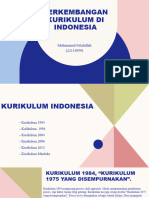 Perkembangan Kurikulum Di Indonesia
