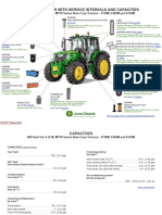 6M Final Tier 4 FT4 MY18 Series Row Crop Tractors 6110M 6120M and 6130M Filter Overview With Service Intervals and Capacities