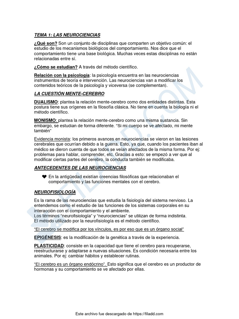 1er Parcial NEURO | PDF | Potencial de acción | Neurona