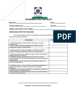 Pre Observation Checklist (1)