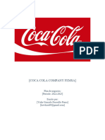 Plantilla de Plan de Negocios cOCA COLA