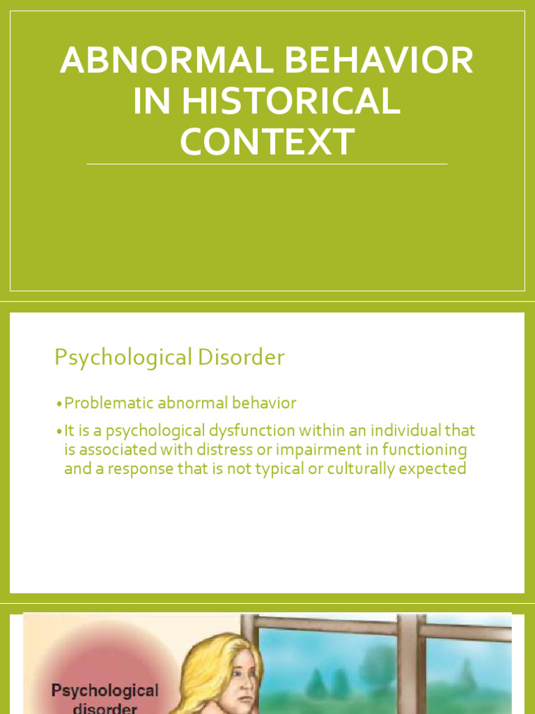 Understanding Abnormal Behavior in Psychology | PDF | Id | Mental Disorder