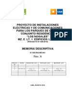 Memoria Eléctricas Condominio Nogales