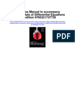 Full Download Solutions Manual To Accompany Fundamentals of Differential Equations 8Th Edition 9780321747730 PDF