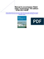 Full download Solutions Manual To Accompany Water And Wastewater Technology 7Th Edition 9780135114049 pdf