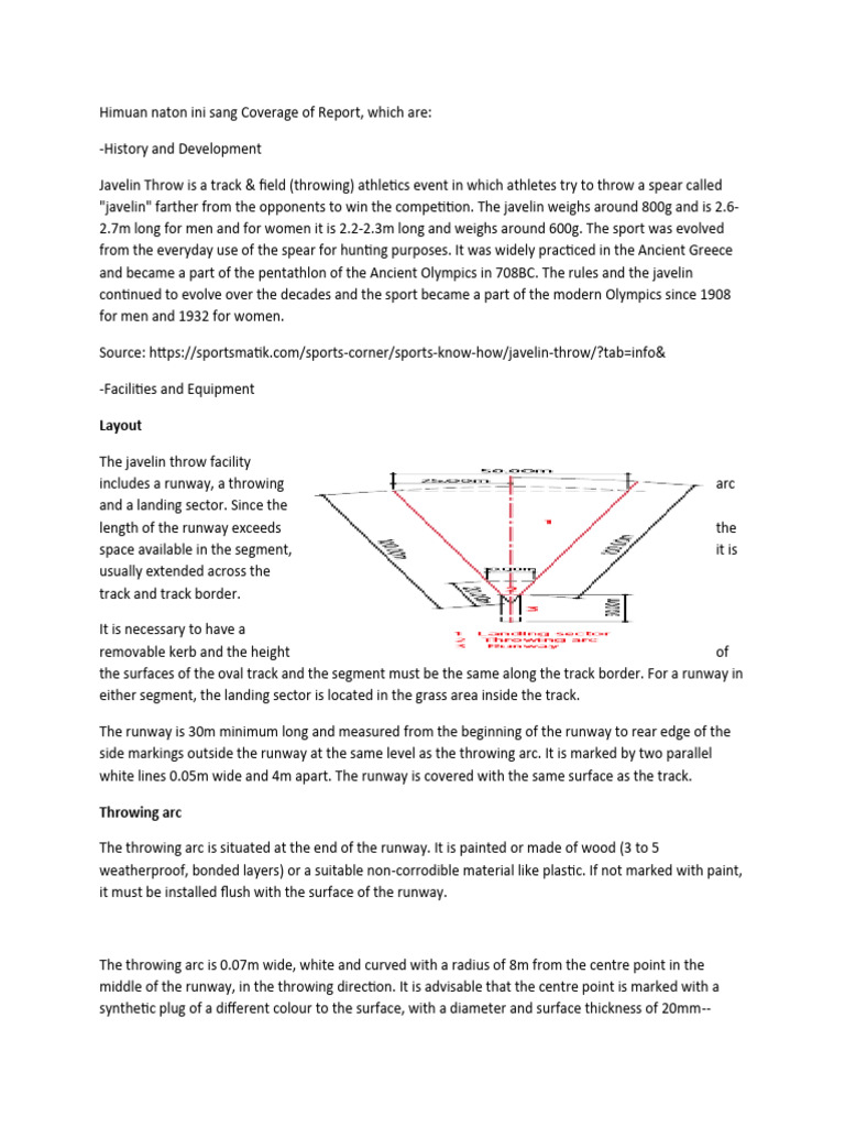 Javelin Throw Pdf Track And Field