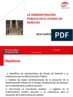 La Administración Pública en El Estado de Derecho