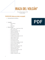 Carta Terraza Del Volcán