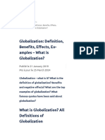 What Is Globalization? Examples, Definition, Benefits and Effects