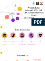 Program Kerja KKN 104 UIN Syarif Hidayatullah Jakarta 2023