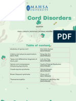 S: Spinal Cord Disorders