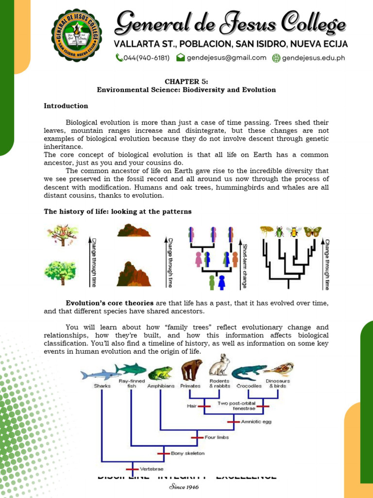 Biodiversity and Evolution Explained | PDF | Genetic Diversity | Genetics