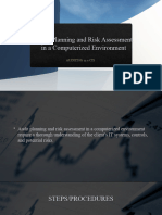 Audit Planning and Risk Assessment in a Computerized