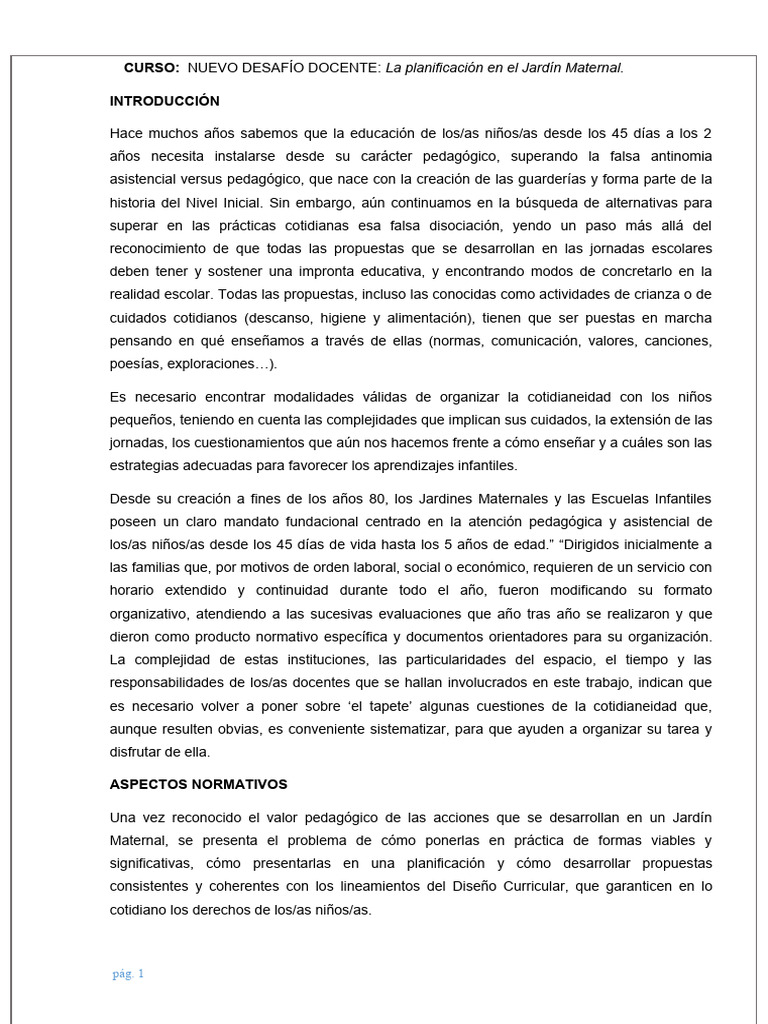 Material Jardin Maternal - 034644 | PDF | Educación de la primera ...