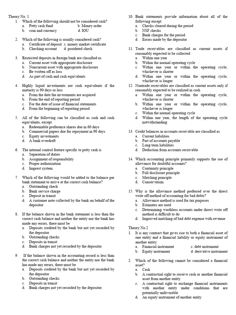 1 A - Thories - Asset - Liability - Equity - Mas - Midterms | PDF ...