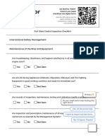 Port State Control Inspection Checklist - SafetyCulture