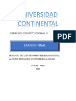 Examen Fnal Derecho Constitucional Ii