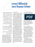 Khutbah Idul Fitri - Generasi Milenial Dan Masa Depan Islam