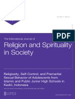 Religiosity, Self-Control, and Premarital Sexual Behavior of Adolescents From Islamic and Public Junior High Schools in Kediri, Indonesia
