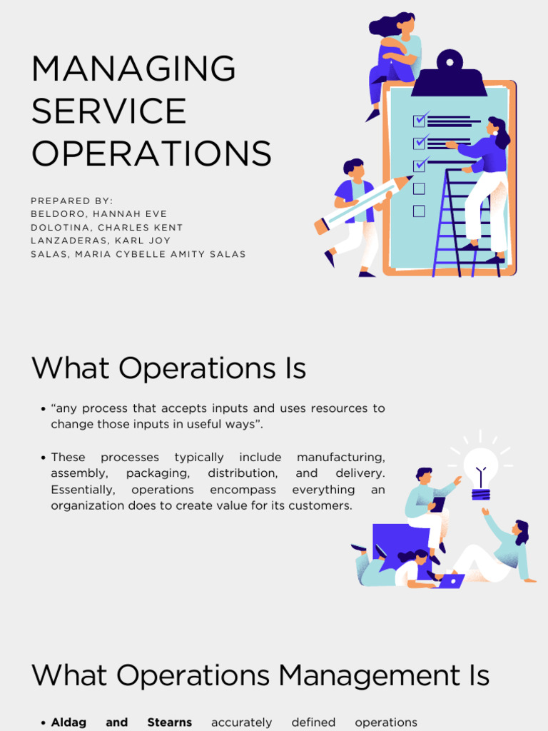 Managing Service Operations | PDF | Operations Management | Inventory