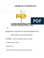 Garcia Cristian El Desarrollo y Evolución de Las Tecnologías de La Información y La Comunicación