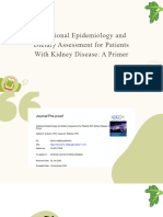 Epidemiologi Gizi Dan Asesmen Diet Untuk Pasien Penyakit Ginjal