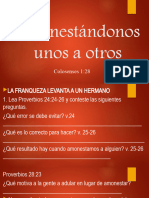 Amonestándonos Unos a Otros