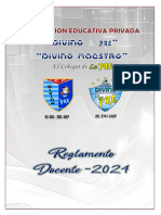 Reglamento Del Docente - 2024 - Sec