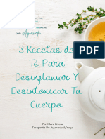 3 Recetas de Té para Desinflamar Y Desintoxicar