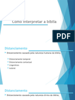 Bíblia - Como Interpretar A Biblia