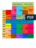 Horario 2°a