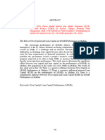 The Role of Own Capital and Loan Capital On MSME Performance in Madiun.